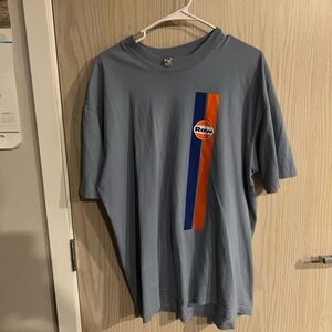 RAW Nutrition Blue and Orange Graphic Tee